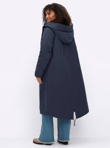 sheego Mantel in tiefblau