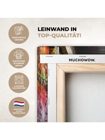 MuchoWow Poster mit Leiste Bunte Treppe  (BxH)