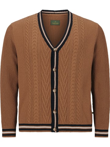 Charles Colby Strickjacke DUKE STARKS in cognac