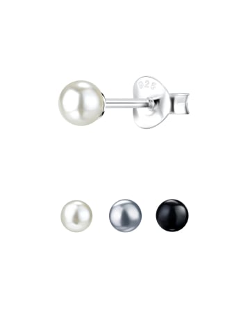 Alexander York Schmuckset OHRSTECKER PEARL CLASSIC in 925 Sterling Silber, 3-tlg.