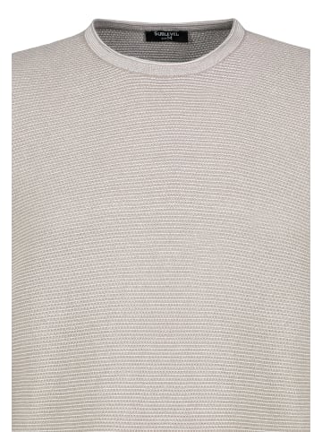 Sublevel Langärmeliger Strickpullover mit dezenter Musterstruktur in Beige-3