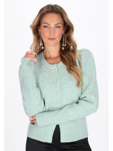 faina Women Cardigan in sage green