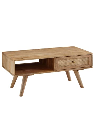 FineBuy Couchtisch in Braun / Mango / 45x90x40