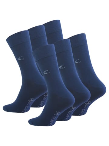 Clark Crown® Business Socks 6 Paar in marine blau