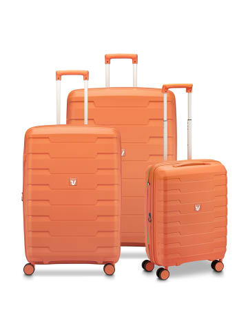 Roncato Skyline 2.0 4 Rollen Kofferset 3-teilig mit Dehnfalte mango