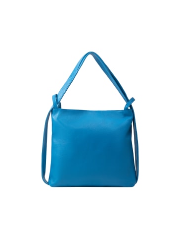 faina Schultertasche Aus Leder in Blau