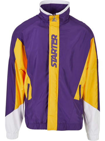 STARTER STARTER Light Jackets in realviolet/californiayllw/wht