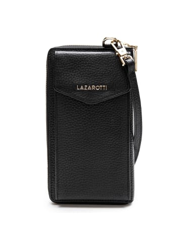 Lazarotti Bologna Leather Handytasche Leder 11 cm in black