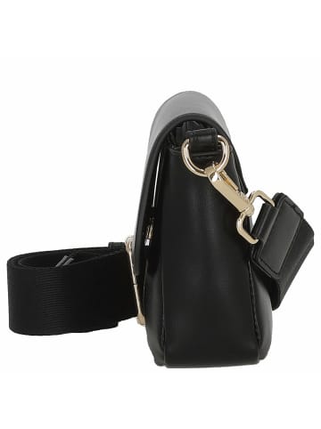 Seidenfelt Tolita - Umhängetasche 22 cm (black/gold) in schwarz gold