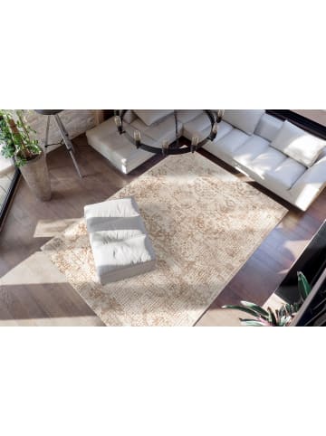 Kayoom Kurzflor Teppich Puerto 225 in beige - creme - rechteckig