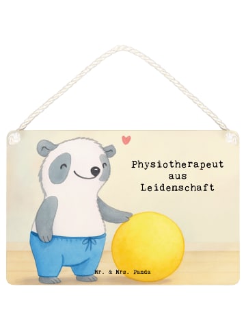 Mr. & Mrs. Panda Wanddeko Physiotherapeut Leidenschaft Design mi... in Weiß