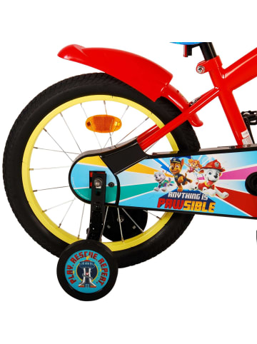 Volare Kinderfahrrad Paw Patrol Fahrrad für Jungen 16 Zoll Kinderrad Rot Blau 4 Jahre