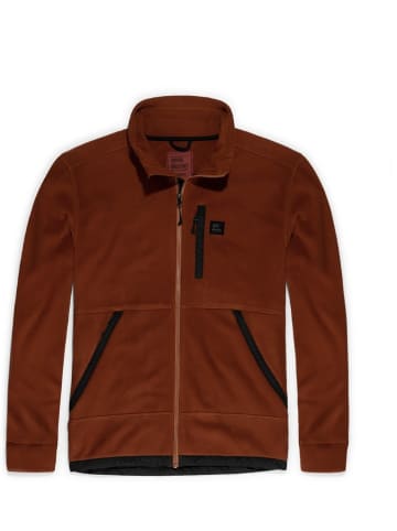 Vintage Industries Fleecejacke/Fleecepullover in Braun