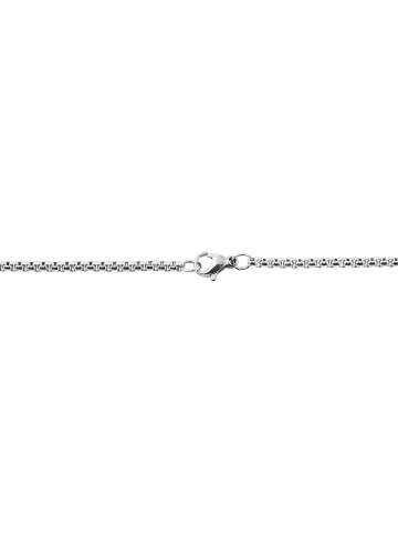 Adeliás Herren Halskette – Venezianerkette aus Edelstahl 61 cm in silber