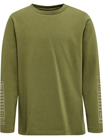 Hummel T-Shirt L/S Hmlcloud T-Shirt L/S in OLIVE BRANCH