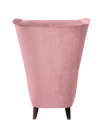 others HOCHLEHNSESSEL Kailey Bezug Samtvelours Buche nussbaum dunkel / rosé