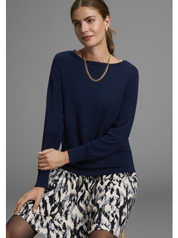Laura Scott Strickpullover in marine melange