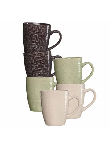 Ritzenhoff & Breker 6er Set Henkelbecher Floris in 350 ml in bunt
