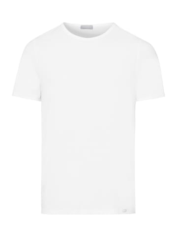 Hanro T-Shirt Cotton Essentials in white / deep navy