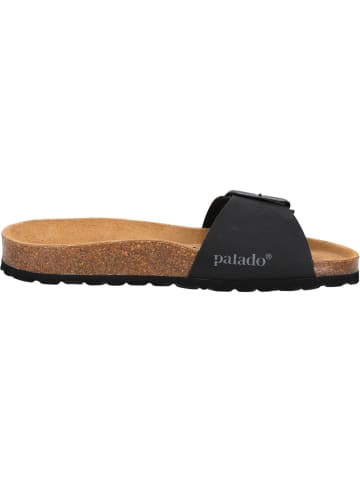 Palado Pantoletten Malta EGS Matt Premium Leather in Schwarz
