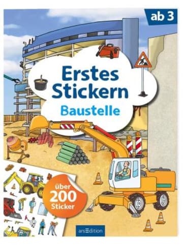 ars edition Papeterie/PBS - Erstes Stickern - Baustelle