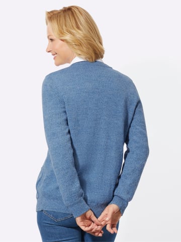 WITT WEIDEN Strickjacke in mittelblau-meliert