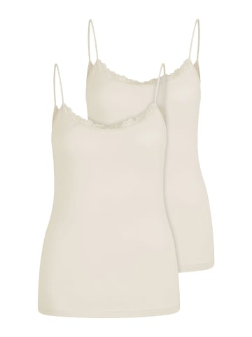 Nina von C. 2er Pack Damen Trägertop in champagner