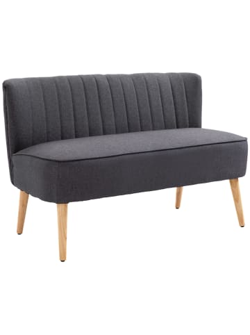 HOMCOM Sofa in Dunkelgrau 117L x 56,5B x 77H cm