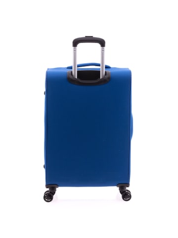 Gladiator 3700 4 Rollen Trolley 66 cm mit Dehnfalte in blue