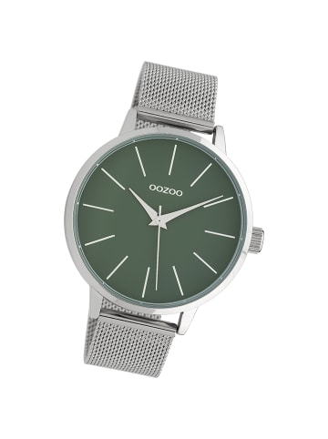 Oozoo Analog-Armbanduhr Oozoo Timepieces silber groß (ca. 45mm)