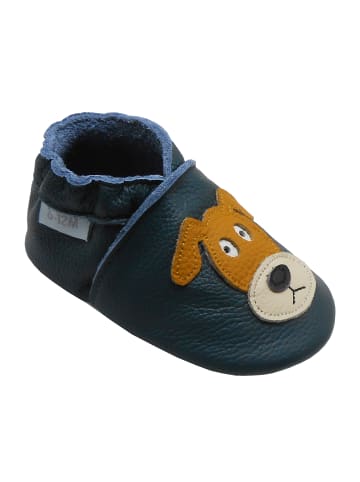 Basrakids Baby Krabbelschuhe aus Leder, weiche Lauflernschuhe mit rutschfester Sohle 