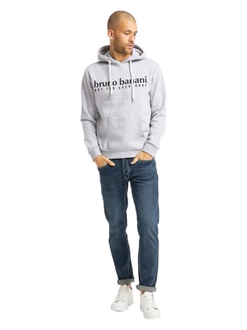 Bruno Banani Hoodie ohne Reißverschluss RAMOS in Grau / Melange