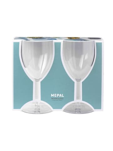 Mepal 2er Set Kunststoff-Rotweingläser Outdoor in 300 ml in transparent