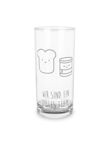 Mr. & Mrs. Panda Glas Toast Marmelade mit Spruch in Transparent