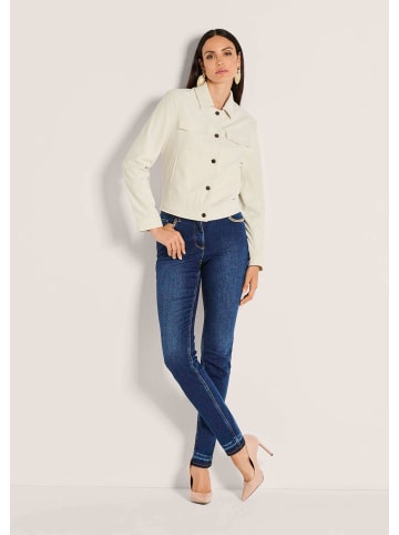 MADELEINE Kurzjacke mit Umlegekragen in wollweiß