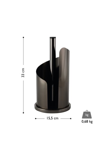 Echtwerk Küchenrollenhalter in Schwarz