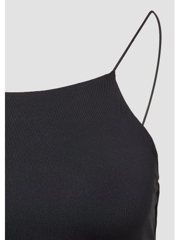 QS T-Shirt keine Ärmellänge in Schwarz