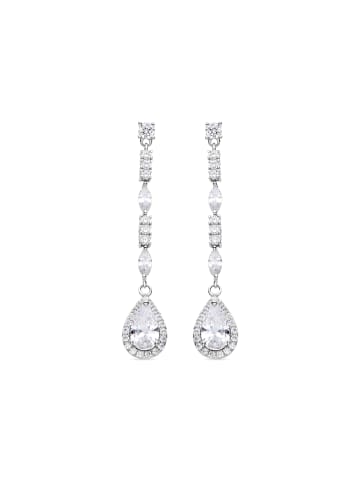 Luxenter Ohrringe aus 925er Sterlingsilber und Zirkonia, rhodiniert – Ridya
