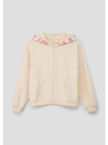 s.Oliver Sweatshirt Jacke langarm in Beige