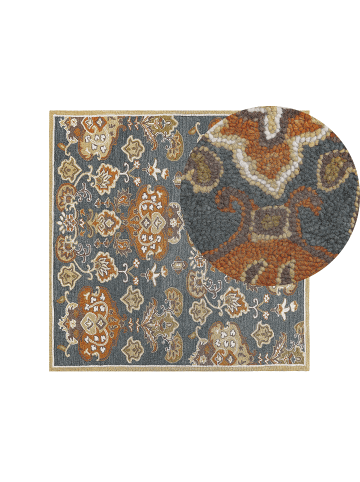 Beliani Vintage UMURLU in Bunt/Grau/Beige - (W) 200 x (H) 1 x (L) 200 cm