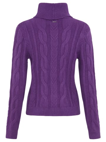 Kangaroos Rollkragenpullover in lila melange