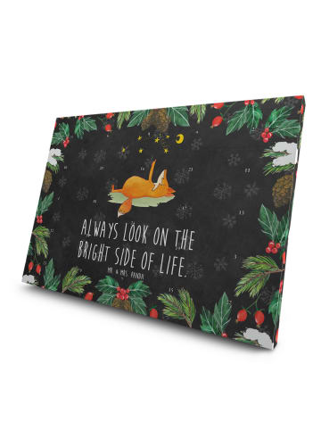 Mr. & Mrs. Panda Adventskalender Fuchs Sterne mit Spruch in Kreidetafel