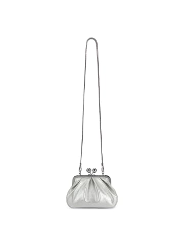 Seidenfelt Fyn Umhängetasche 20 cm silver metallic
