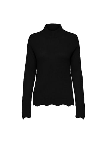 JDY Pullover 'Justy Scallop' in Schwarz