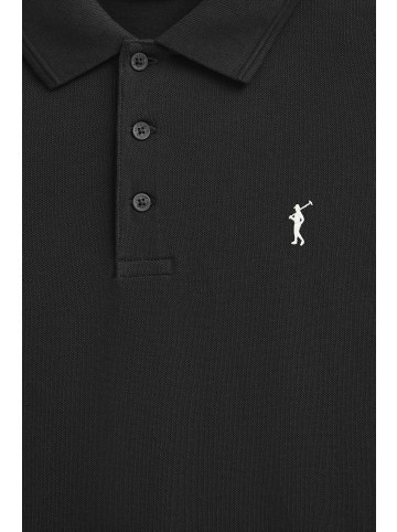 Polo Club Poloshirt MAN RIGBY GO POLO LS IO LONG SLEEVE REGULAR FIT in Schwarz