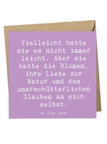 Mr. & Mrs. Panda Klappkarte Spruch Hoffnung und Liebe mit Spruch in Lavendeltraum