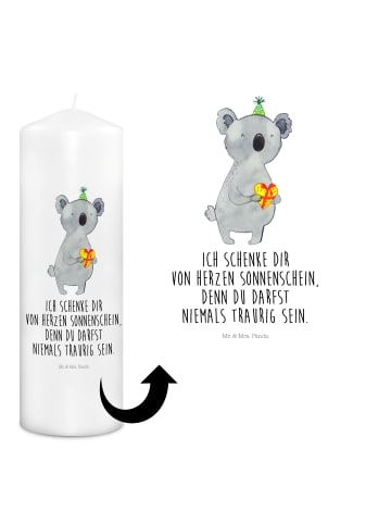 Mr. & Mrs. Panda Kerze Mit Spruch Koala Geschenk mit Spruch in Weiß