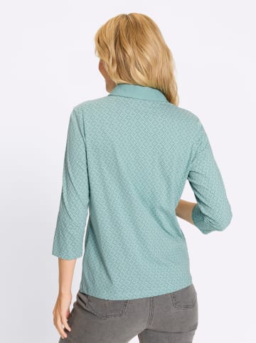 Sieh an! Poloshirt in salbei-zartmint-bedruckt