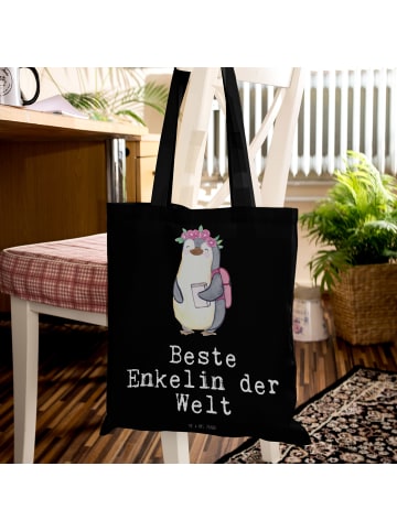 Mr. & Mrs. Panda Strandtasche Pinguin Beste Enkelin der Welt mit... in Schwarz