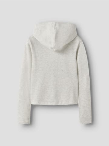 name it Hoodie mit Reißverschluss in Light Grey Melange